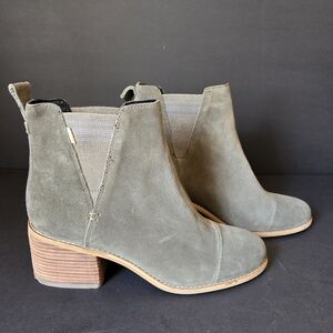 Toms Brown Ankle Boots Booties SIZE 10
